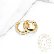 Hoops - Or 10K jaune puff 5mm X 14mm - BOG1290