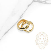 Huggies - Or 10K jaune puff 4mm X 10mm - BOG1297