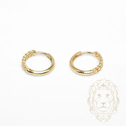 Hoops - Or 10K jaune maillons curb 3mm X 12mm - BOG1306