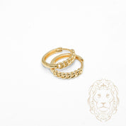 Hoops - Or 10K jaune maillons curb 3mm X 12mm - BOG1306