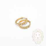 Hoops - Or 10K jaune maillons curb 3mm X 12mm - BOG1306
