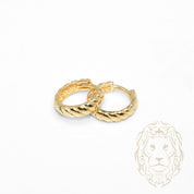 Huggies - Or 10K jaune twist 3mm X 10mm - BOG1307