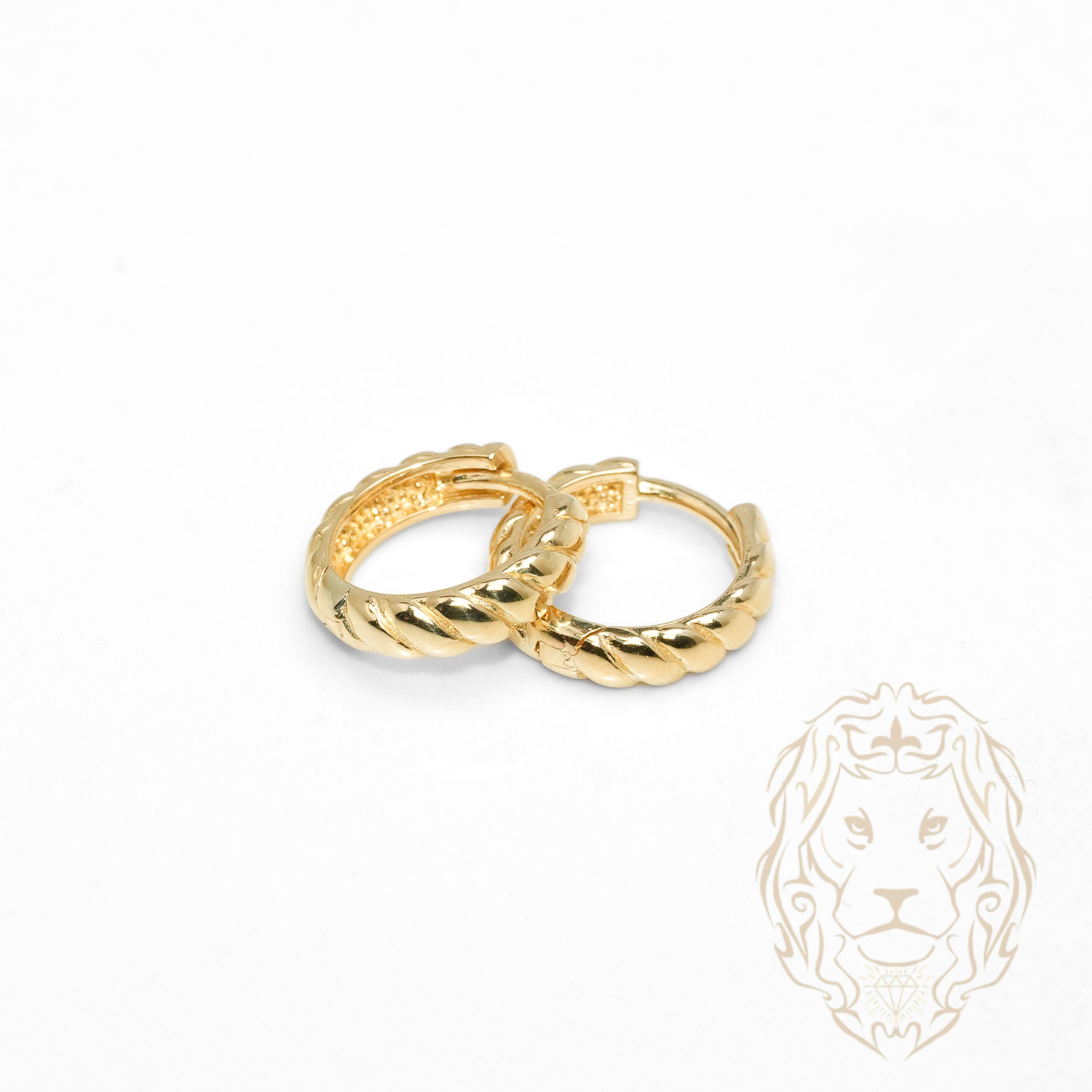 Huggies - Or 10K jaune twist 3mm X 10mm - BOG1307
