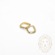 Huggies - Or 10K jaune carré coupe diamant 2mm X 9mm - BOG1308