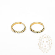 Hoops - Or 10K jaune coupe diamant 2mm X 11mm - BOG1309