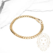 Bracelet - Or 10K jaune monaco 6.5mm & box lock pavé de cz - BRG976