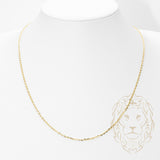 Chaîne - Or 10K jaune rolo coupe diamant 2mm - CHG897