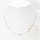 Chain - 10K Gold tricolor yellow, white & pink cable cut diamond 1.5mm - CHG430