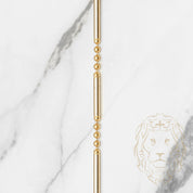 Woman's necklace - 18K two-tone yellow & white mixed pearl & stem 19.5" - CHG406