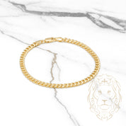 Bracelet - Or 10K jaune cuban link 4.6mm - BRG697