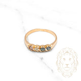 Woman's Ring - 18K Yellow Gold Set with Mutlitcolored CZ stones - RIG484