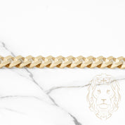 Bracelet - 10K Yellow Gold BJAMIL Curb Links with Pavé Box Lock 10.5mm 7.5" - BRG432