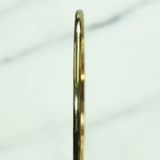 Bracelet jonc - Or 10K jaune mince poli superposable - BRG124