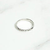 Children's ring - 10K brilliant white gold - RIG143