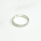 Children's ring - 10K brilliant gold cut white diamond - RIG148