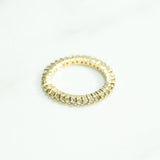 Bague - Or 10K éternité jaune cz - RIG162