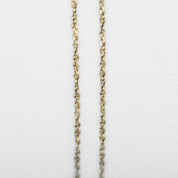 Woman's anklet - 10K yellow gold links singapore 10" - ANG016