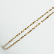 Woman's anklet - 10K yellow gold links singapore 10" - ANG016