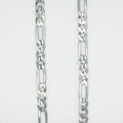 Woman's anklet - 10K white gold figaro links 10" - ANG026