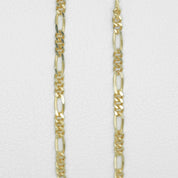 Bracelet de cheville femme - Or 10K jaune  figaro 10" - ANG008