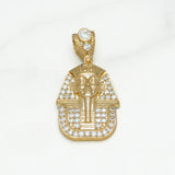 Pendant - 10K Gold Pharaoh Pave Cz - PEG063