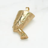 Pendant - 10K yellow gold Nefertiti polished - PEG113