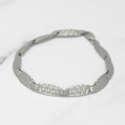 Unisex Bracelet - 10K Gold Diamond Cut Links 8" - BRG152
