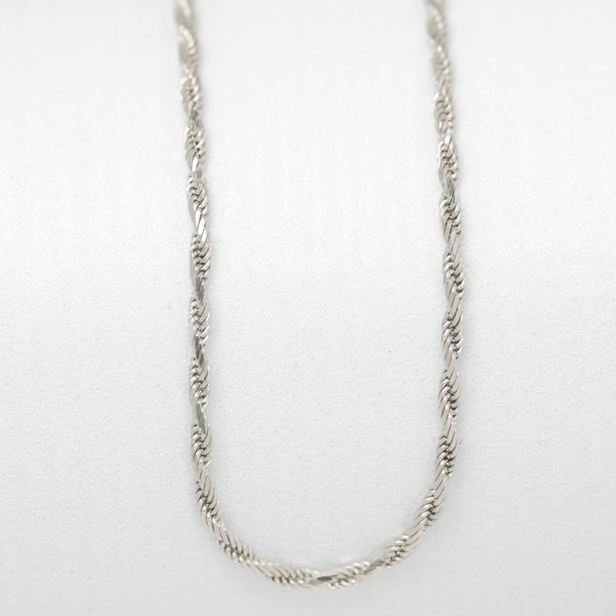 Unisex Bracelet - 10K Gold White Twisted 7.25" - BRG161