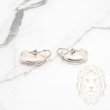 Hoops - Or 14K blanc diamants naturels 0.40TCW - BOGD025