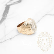 Bague - Or 10K deux tons jaune & blanc diamants naturels 1.00TCW - RIGD557