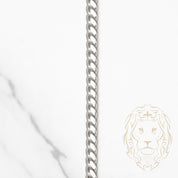 Chaîne - Or 10K blanc cuban link solide 3.3mm - CHG1007