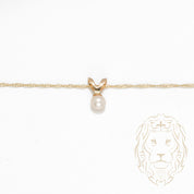 Collier - Or 14K jaune pendentif perle d'eau douce 3-3.5mm - CHG990