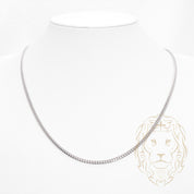 Chaîne - Or 10K blanc cuban link solide 3.3mm - CHG1007