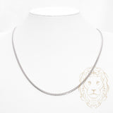 Chaîne - Or 10K blanc cuban link solide 3.3mm - CHG1007
