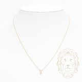 Collier - Or 14K jaune pendentif perle d'eau douce 3-3.5mm - CHG990