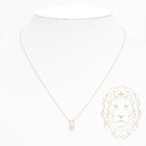 Necklace - 14K yellow gold 6-6.5mm freshwater pearl pendant - CHG995