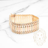Bracelet - Or 10K tricolore jaune, blanc & rose - BRG816