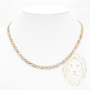 Collier - Or 10K deux tons jaune & blanc infini coupe diamant 5.5mm - CHG1012