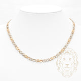 Collier - Or 10K deux tons jaune & blanc infini coupe diamant 5.5mm - CHG1012