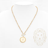 Collier - Or 18K jaune pendentif coq gaulois - CHG1013