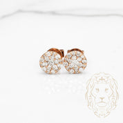 Studs - Or 14K rose diamants lab 0.30TCW - BOGL090