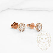 Studs - Or 14K rose diamants lab 0.30TCW - BOGL090