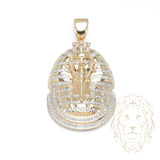Pendentif - Or 10K jaune pharaon serti de diamants lab 1.00TCW - PEGL051