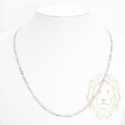 Chaîne - Argent rhodié figaro 3.8mm - CHS615