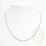 Chaîne - Argent rhodié torsade 2.8mm - CHS625