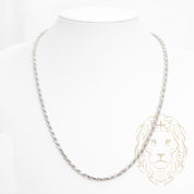 Chaîne - Argent rhodié torsade 3.8mm - CHS626