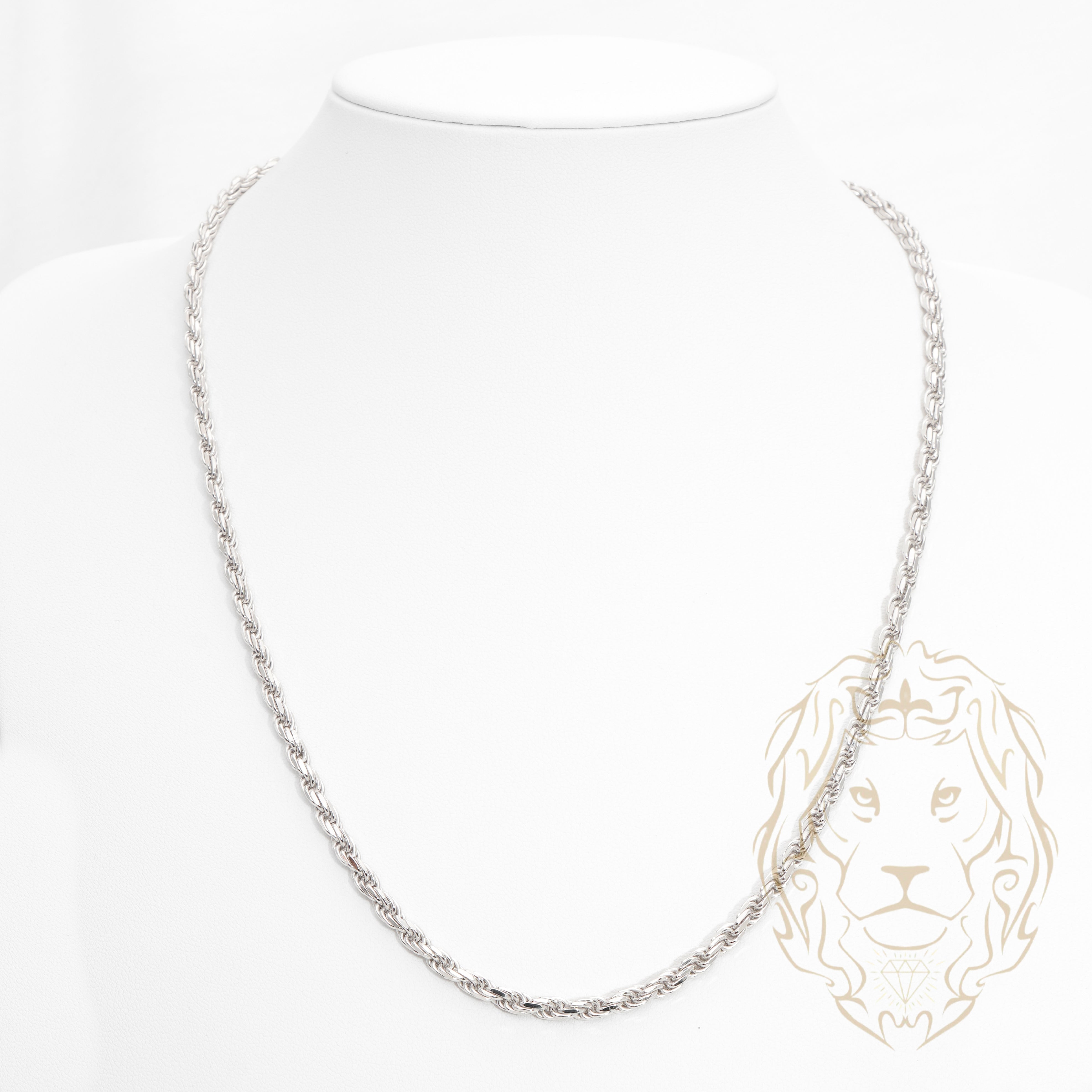 Chaîne - Argent rhodié torsade 3.8mm - CHS626