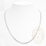 Chaîne - Argent rhodié curb coupe diamant 4.85mm - CHS635