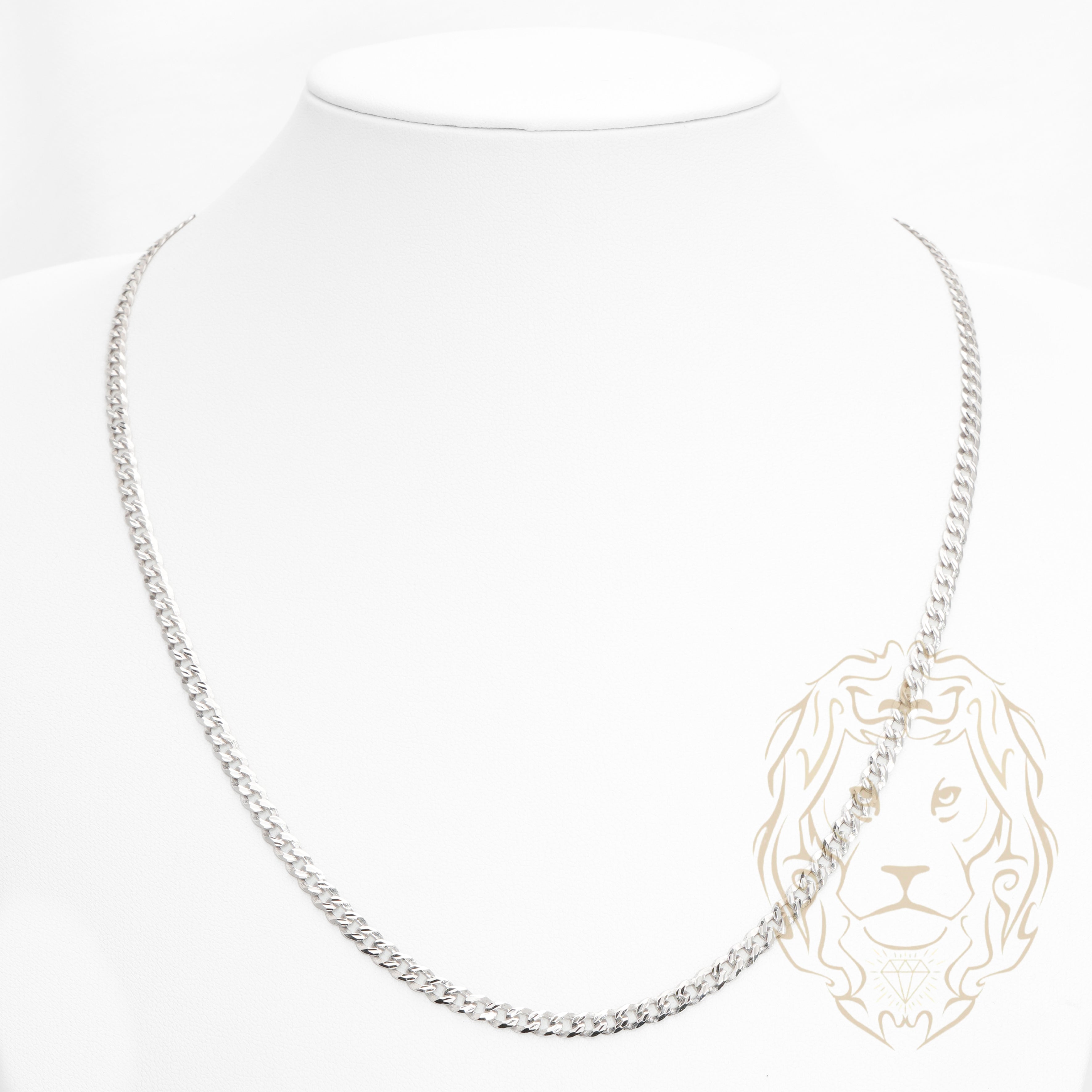 Chaîne - Argent rhodié curb coupe diamant 4.85mm - CHS635