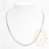 Chaîne - Argent rhodié curb 4.95mm - CHS636